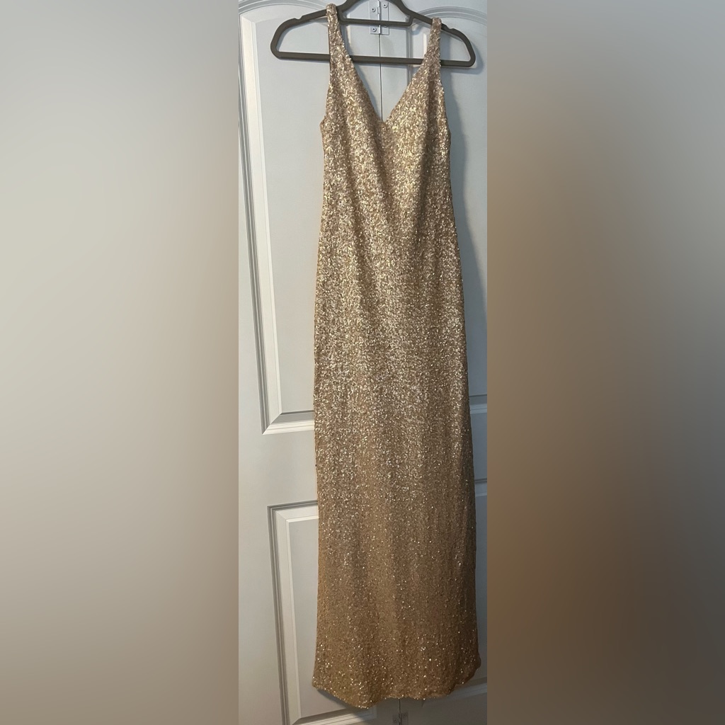 New Sorella Vita Sequin Cream Sleeveless Dress